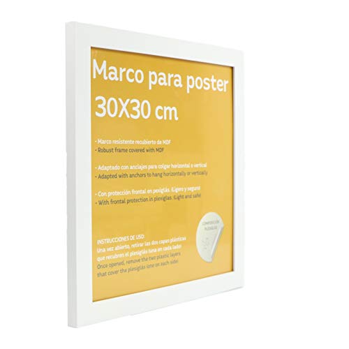 nacnic Marco Blanco de Alta Calidad para Láminas Outlet