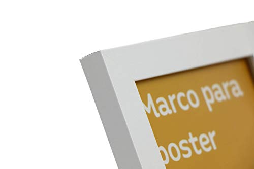 nacnic Marco blanco robusto para laminas con frontal de plexiglas Rebajas