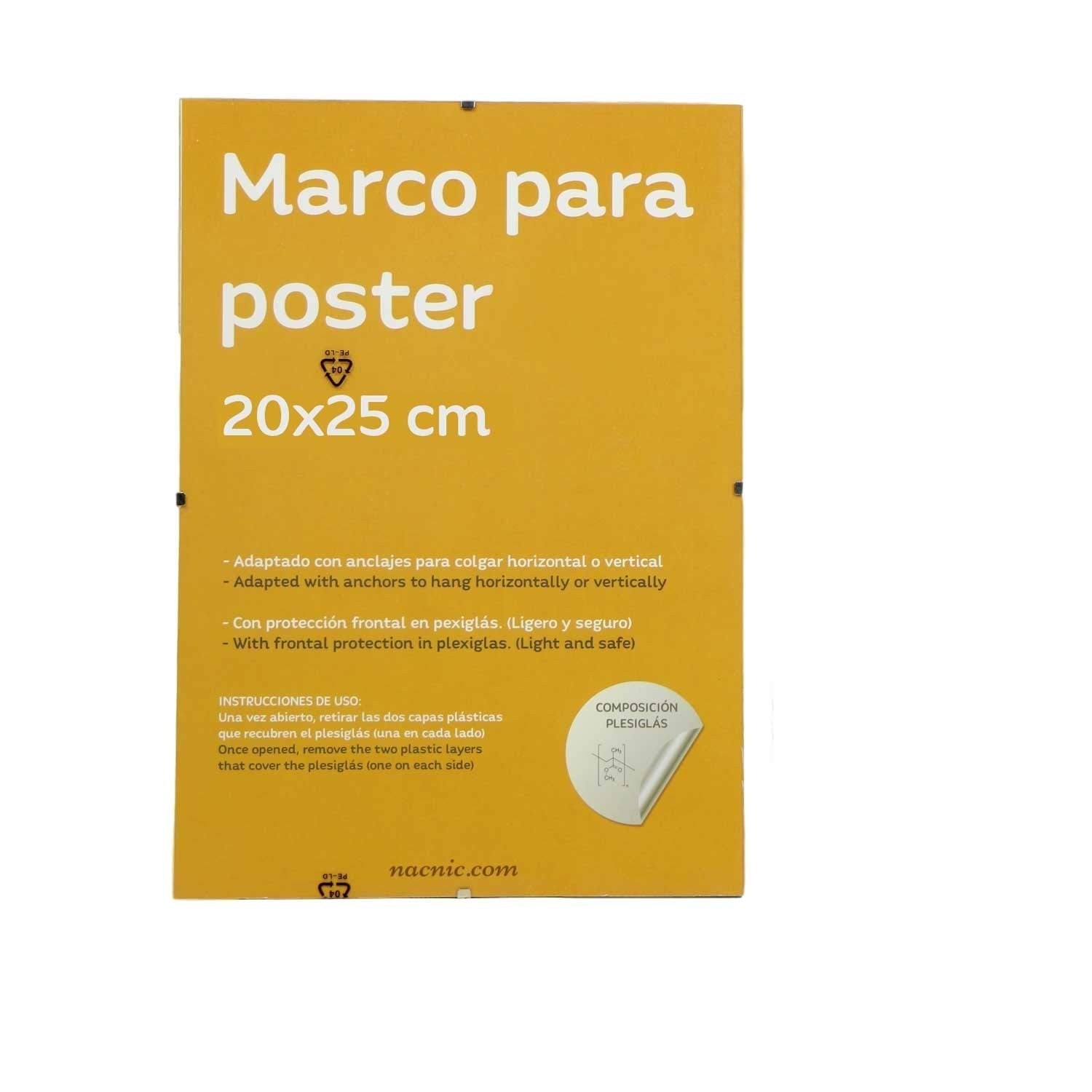 nacnic Conjunto de 4 Marcos Transparentes con Anclajes para Láminas Ofertas