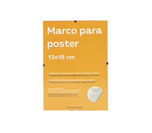 nacnic Soporte Transparente para Fotos con Plexiglas y Anclajes para Colgar Tienda