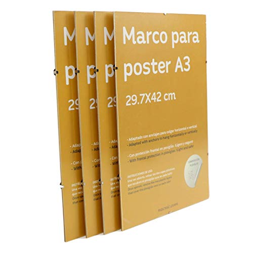 nacnic Marco CLIP - A3-29.7x42cm - Pack of 4 Tienda