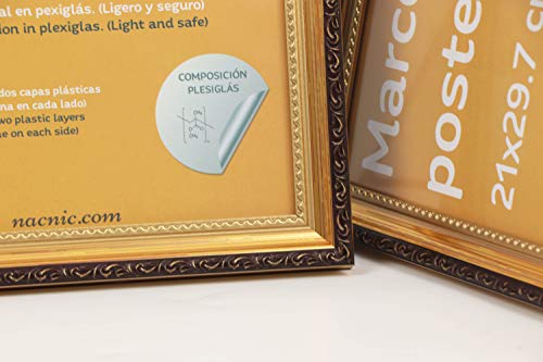 nacnic Conjunto de 4 Marcos Dorados con Filigrana para Fotos y Dibujos COMPRAR AHORA