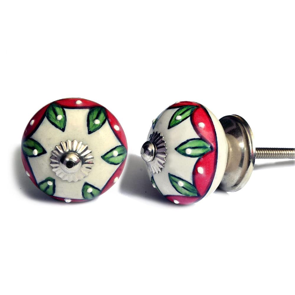 nacnic Set de 20 pomos tiradores de cerámica con formas flores vintage para muebles Promoción por tiempo limitado