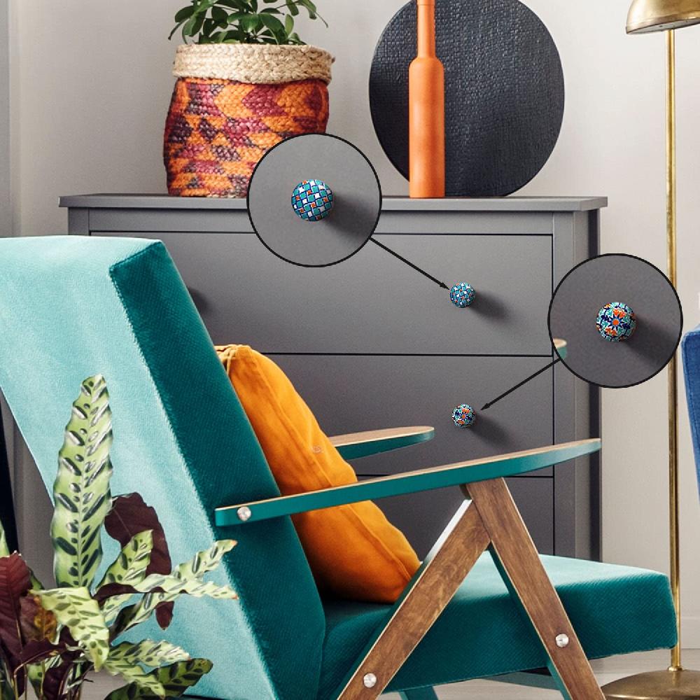 nacnic Juego de 10 pomos de cerámica con diseño vintage para muebles Tienda de fábrica