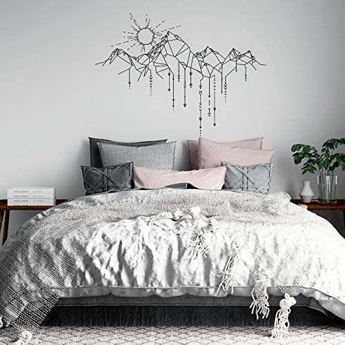 nacnic Pegatina de pared estilo nórdico con diseño geométrico y detalles de flechas y sol Outlet online