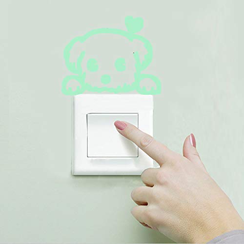nacnic Vinilo Decorativo de Perrito Corazón Luminoso en la Oscuridad Ofertas