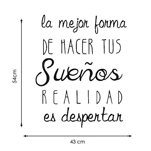 nacnic Pegatina de pared con frase motivadora en español y oficina Últimos 2 días