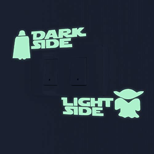 nacnic Pegatinas de pared BRILLAN EN LA OSCURIDAD de STAR WARS - Láminas luminosas Último día