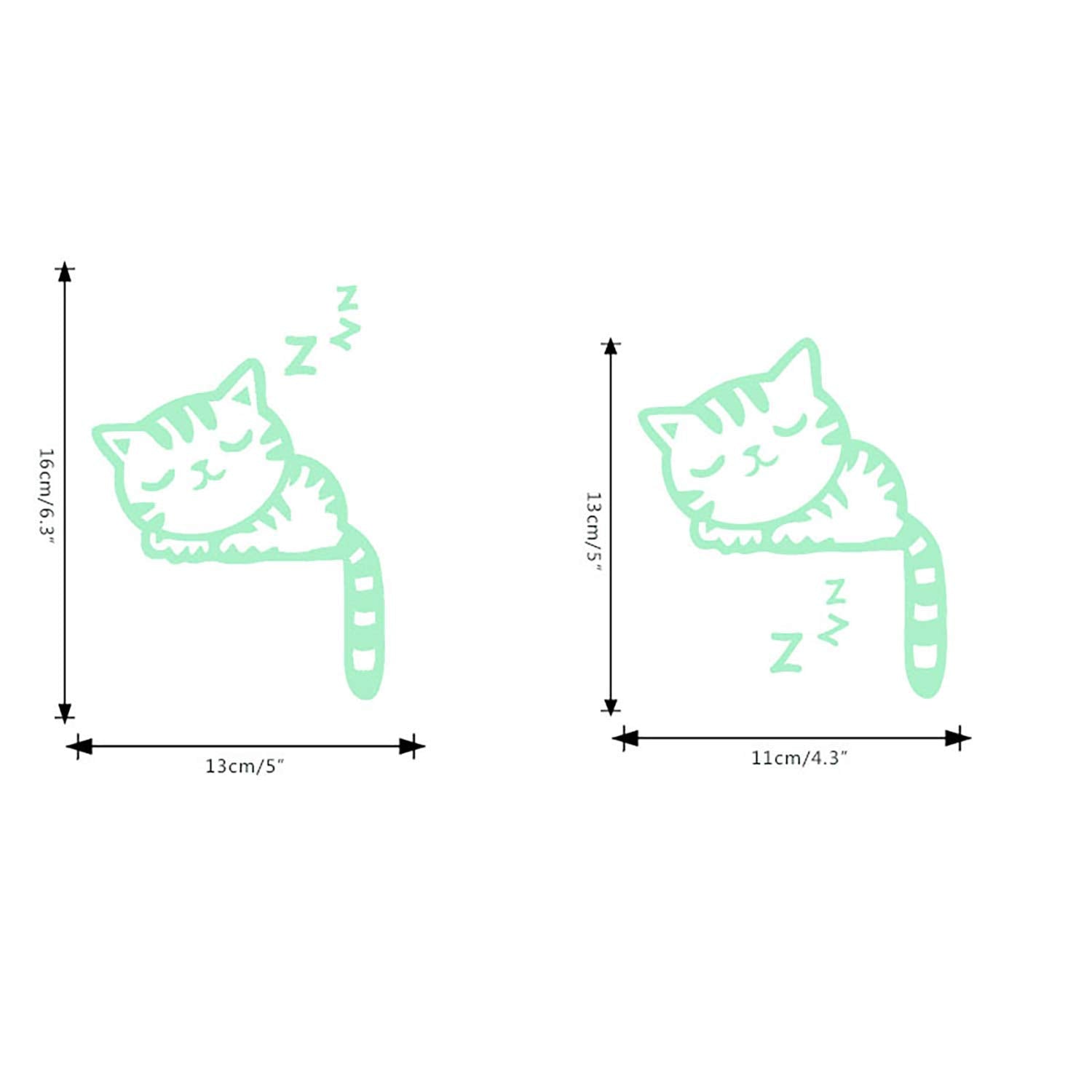 nacnic Vinilo decorativo fluorescente de Gato Durmiendo para enchufe o interruptor Precio de fábrica