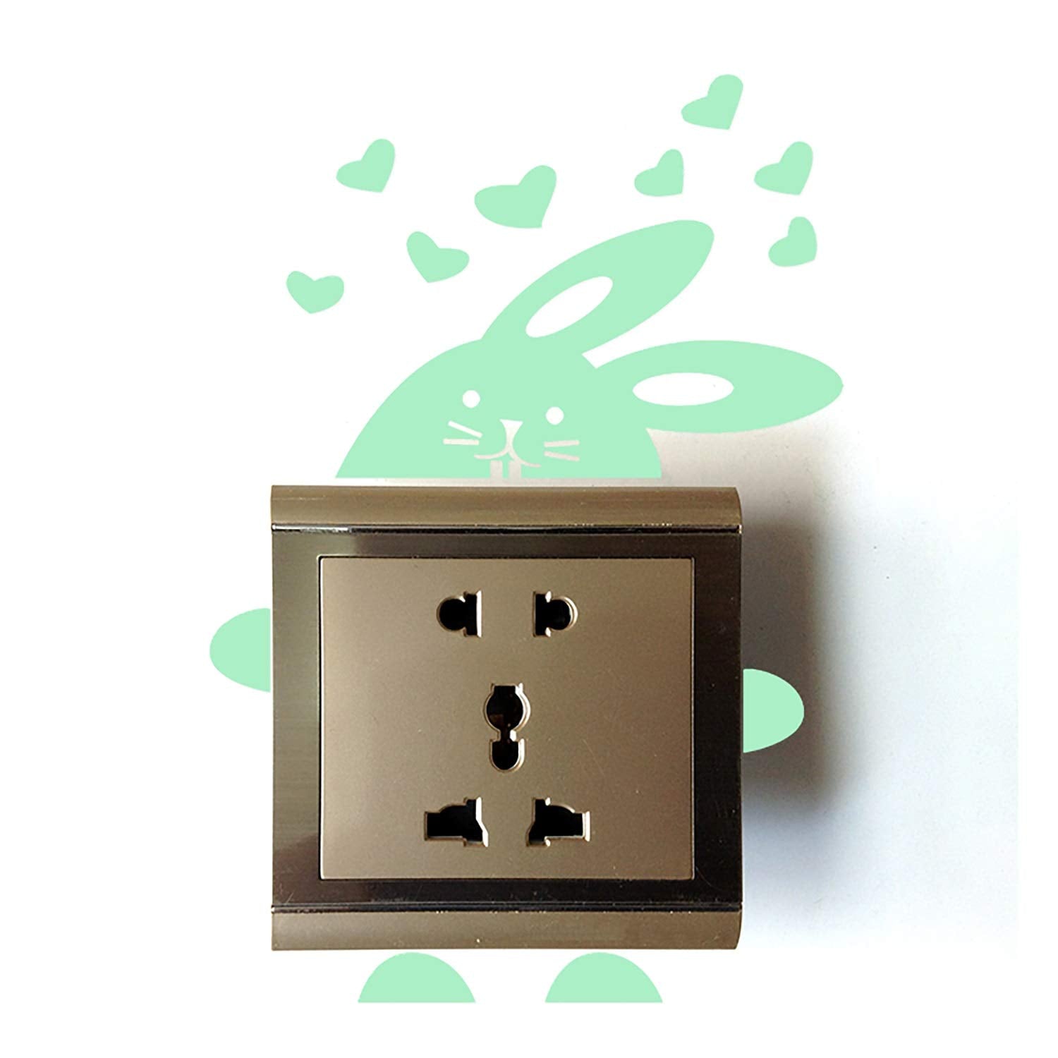 nacnic Pegatinas de Pared Brillantes de Gato Corazones Fluorescentes Solo queda un día