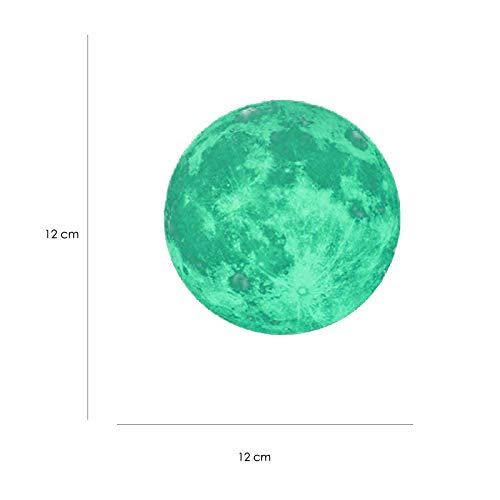 nacnic Pegatinas de Pared Fluorescentes de la Luna para Niños Ahorra y exporta