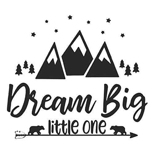 nacnic Pegatina de pared estilo nórdico con frase inspiradora y diseño de montañas para niños y bebés Devoluciones gratuitas
