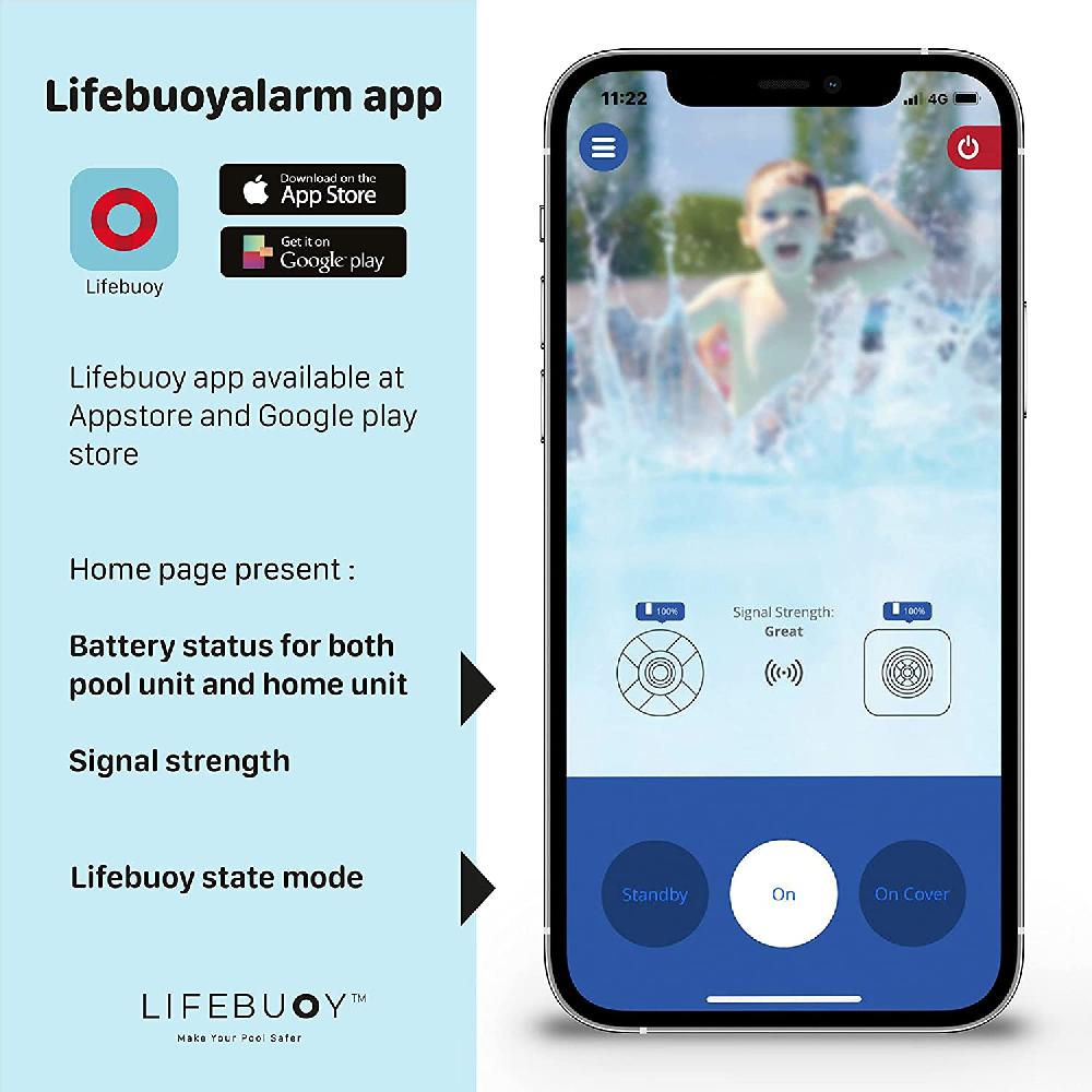 nacnic Sistema de Alarma Inteligente para Piscina con App - Láminas En línea