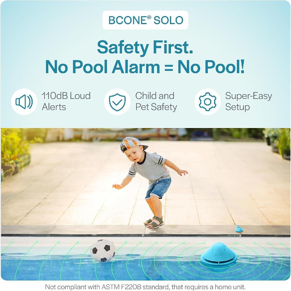 nacnic Alarma inteligente para piscina con aplicación Bluetooth para piscinas sobre el suelo y en el suelo sirena fuerte de 110 dB IP68 impermeable instalación en segundos Outlet