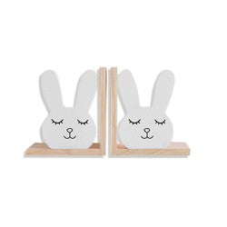 nacnic Juego de Sujetalibros de Madera con Diseño de Conejito en Estilo Nórdico para Niños Ventas relámpago