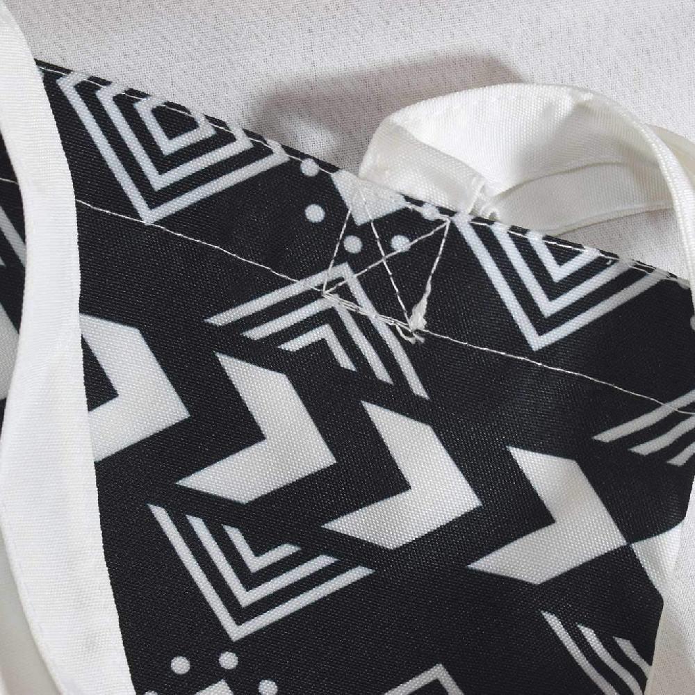 nacnic Bolsa tote de tela ROMBOS CONCENTRICOS BLANCO Y NEGRO. Bandolera multiusos. Bolso de mano. Bolsa tote reutilizable Tienda