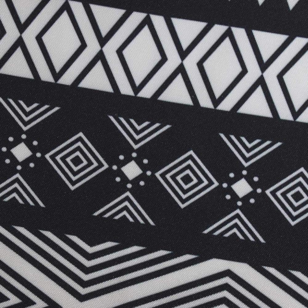 nacnic Bolsa Tote de tela | Diseño Geométrico Rombos Blanco y Negro | Tote Bag con asas largas multiusos reutilizable y ecológica Rebajas online