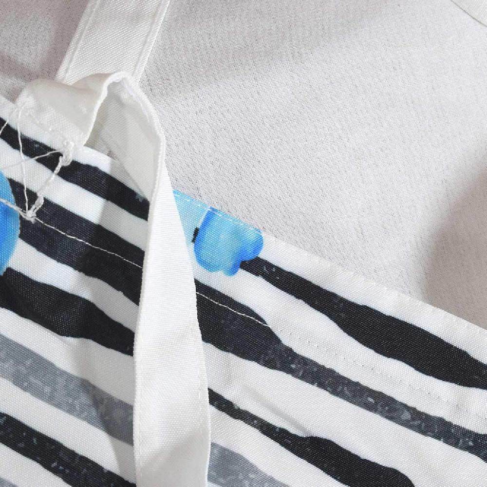 nacnic Bolsa Tote de tela | Diseño Flor de Hibiscus Azul | Bolso bandolera con asas largas multiusos reutilizable y ecológica Rebajas top