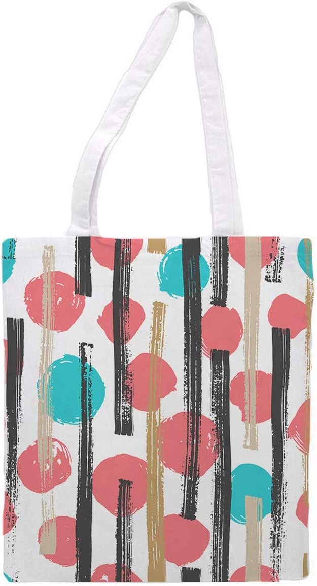 nacnic Bolsa Tote de tela | Diseño Piruletas Fucsias y Azules | Tote Bag con asas largas multiusos reutilizable y ecológica Últimos 2 días