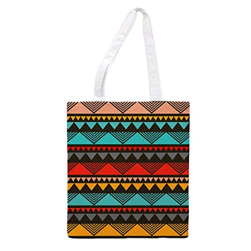nacnic Bolsa tote de tela TRIANGULOS NATIVO AMERICANOS. Bandolera multiusos. Bolso de mano. Bolsa tote reutilizable Solo hoy
