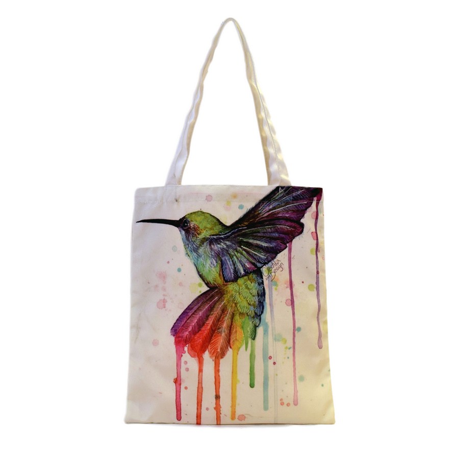 nacnic Bolsa tote de Colibrí en pleno vuelo Liquidación