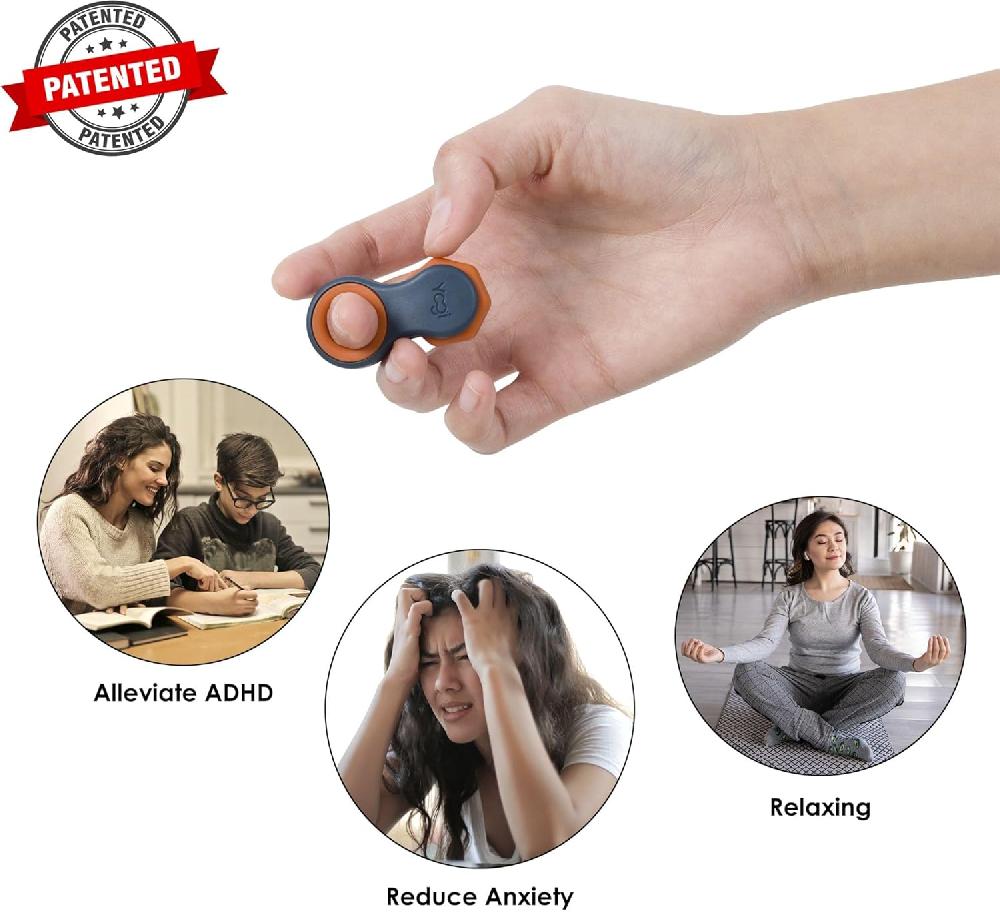 nacnic Yogi Juguete inquieto hilanderos inquietos para Adultos Alivio de la ansiedad ADHD Add y Autismo Juguetes inquietos silenciosos para Adultos y niños Cinco tamaños de Anillos Supernova Oferta exclusiva