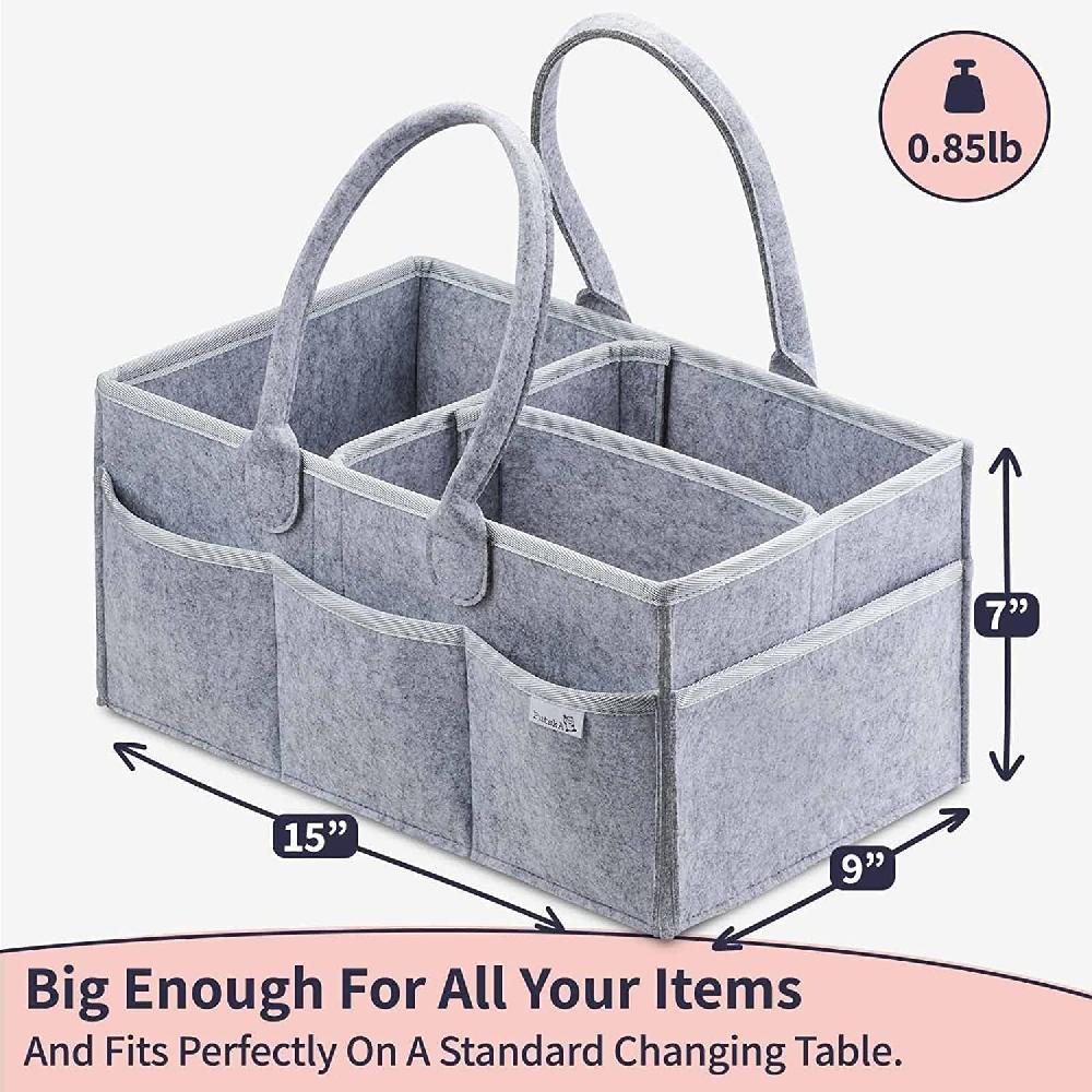 nacnic Organizador de Pañales para Bebé RIIMUHIR Putska - Cesta de Regalo Neutral Organizador de Guardería Caddy de Cambio (Láminas) Outlet online