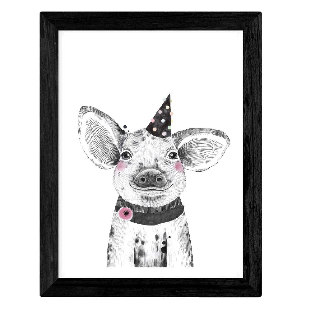 nacnic Set de 4 láminas de Animales Infantiles con Gafas y Flores Ventas relámpago