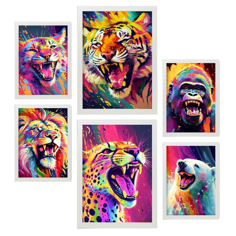 nacnic Conjunto de Láminas de Animales Abstractos Nacnic_6 Descuento