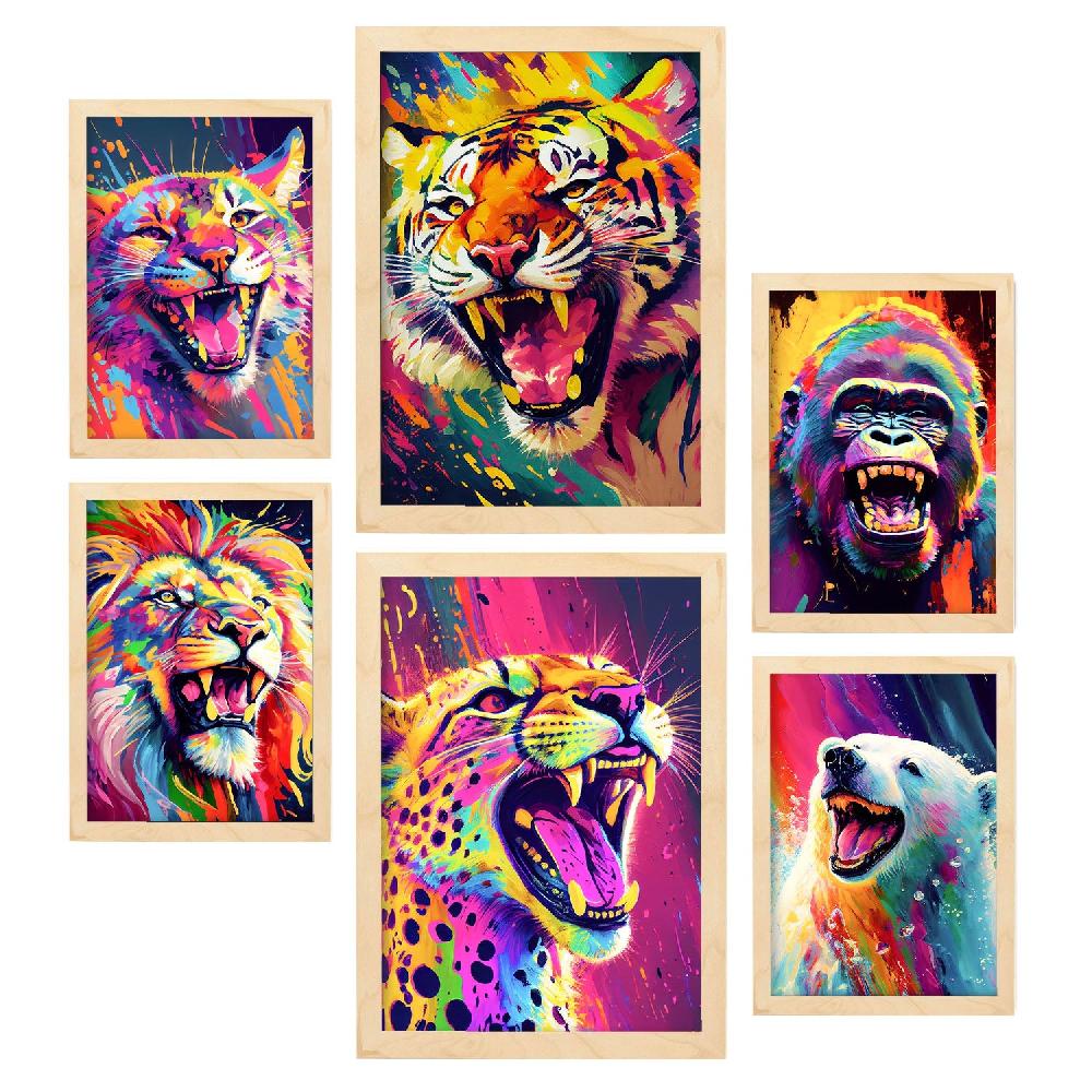 nacnic Conjunto de Láminas de Animales Abstractos Nacnic_6 Descuento