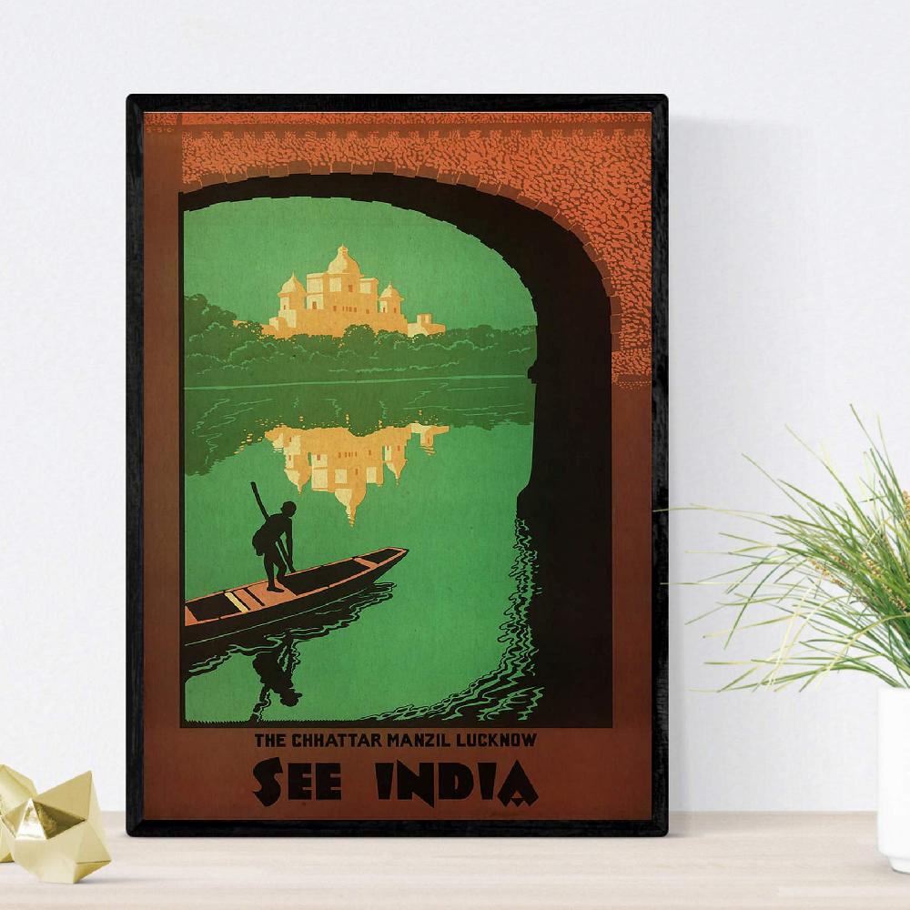 nacnic Láminas Vintage de Publicidad India Liquidación