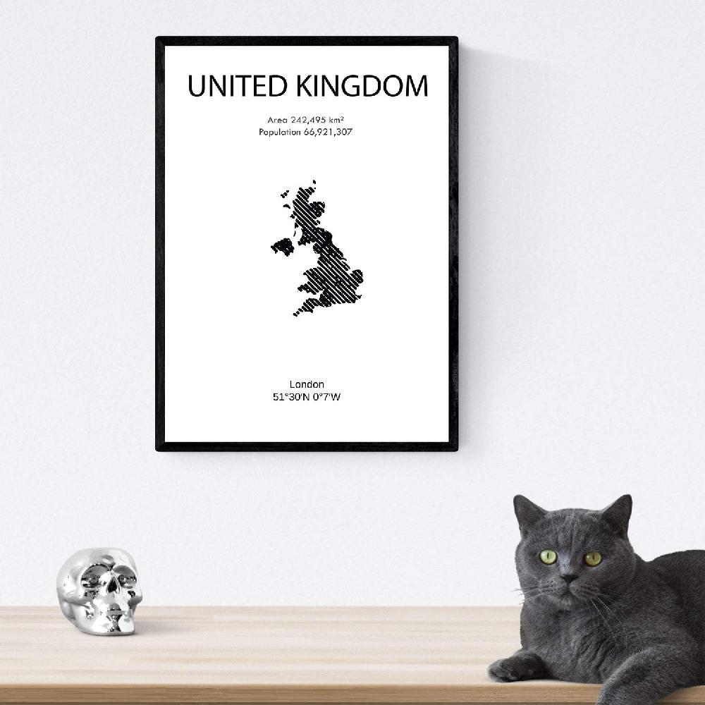 nacnic Pack de láminas de Londres y monumentos del Reino Unido Oferta especial