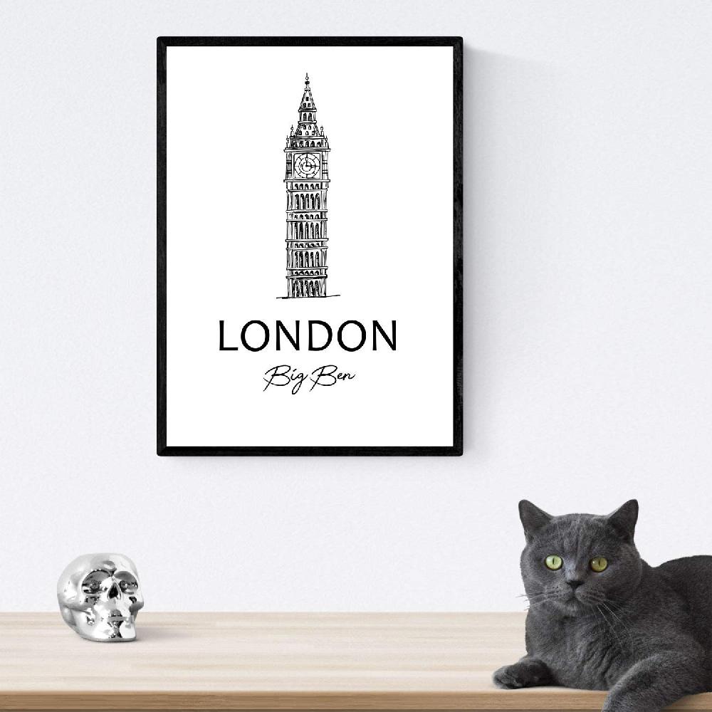 nacnic Pack de láminas de Londres y monumentos del Reino Unido Oferta especial