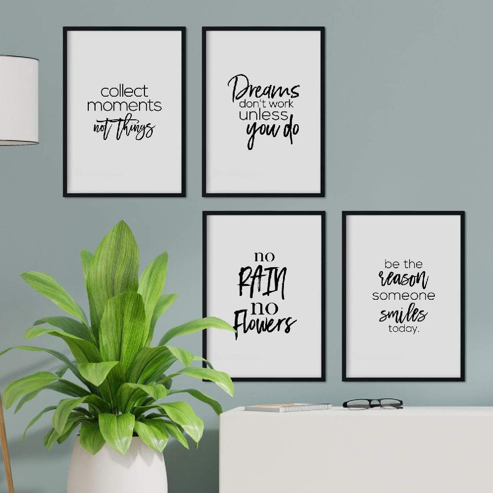 nacnic Pack de Láminas Inspiracionales en Blanco y Negro Limitado a 3 días