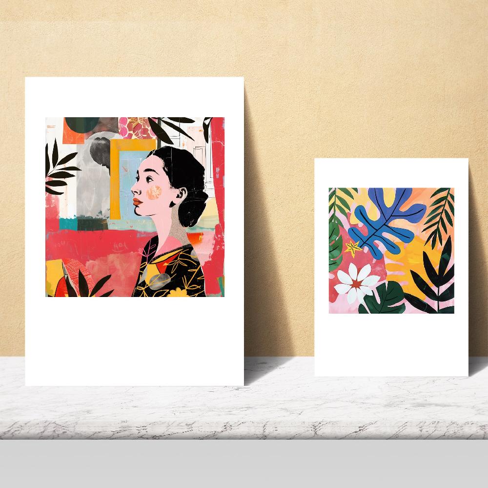 nacnic Matisse floral y llamativo Outlet