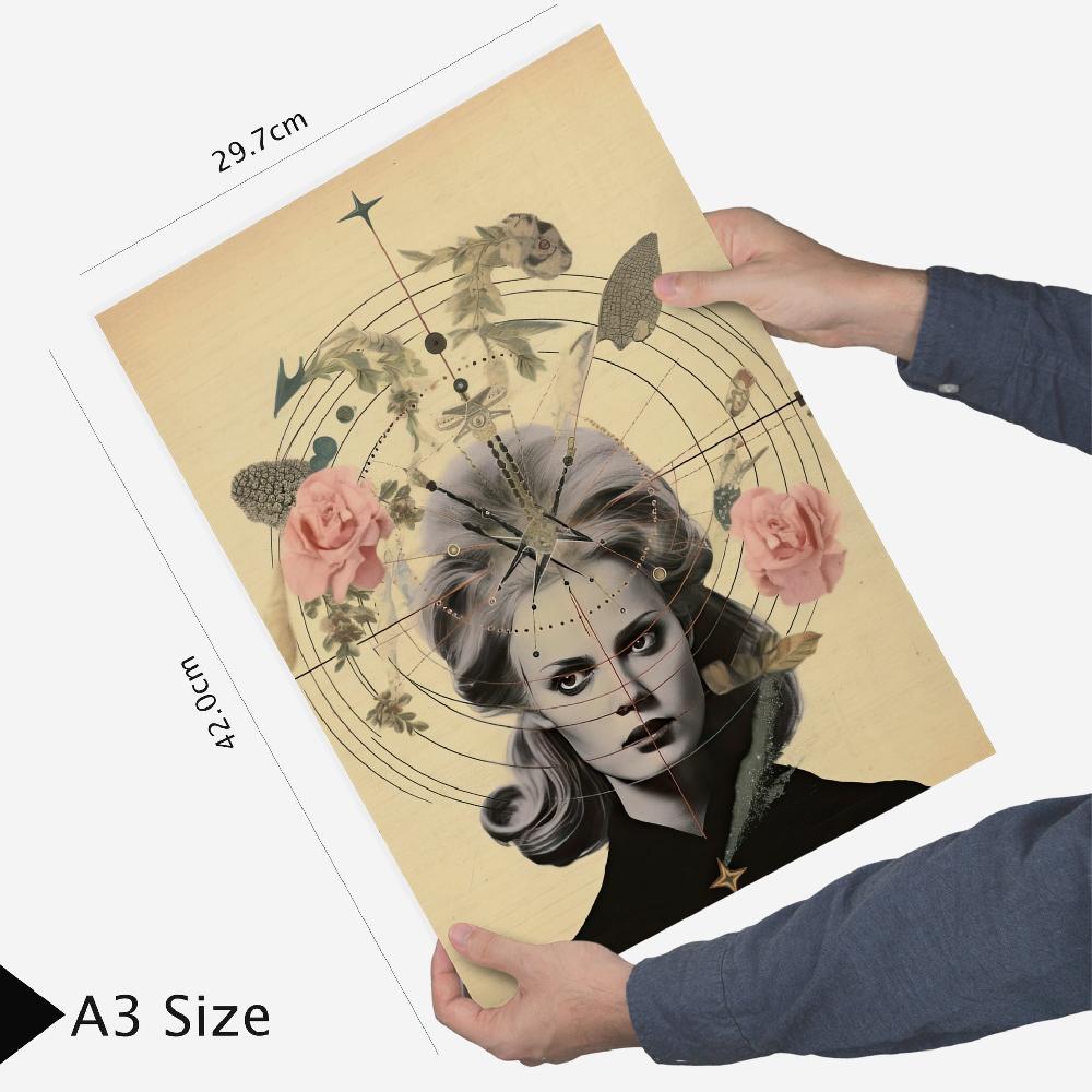 nacnic Collage surrealista floral estilo esoterico mistico Liquidación
