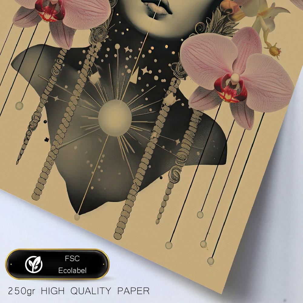 nacnic Collage surrealista femenino estilo esoterico mistico Mejor oferta