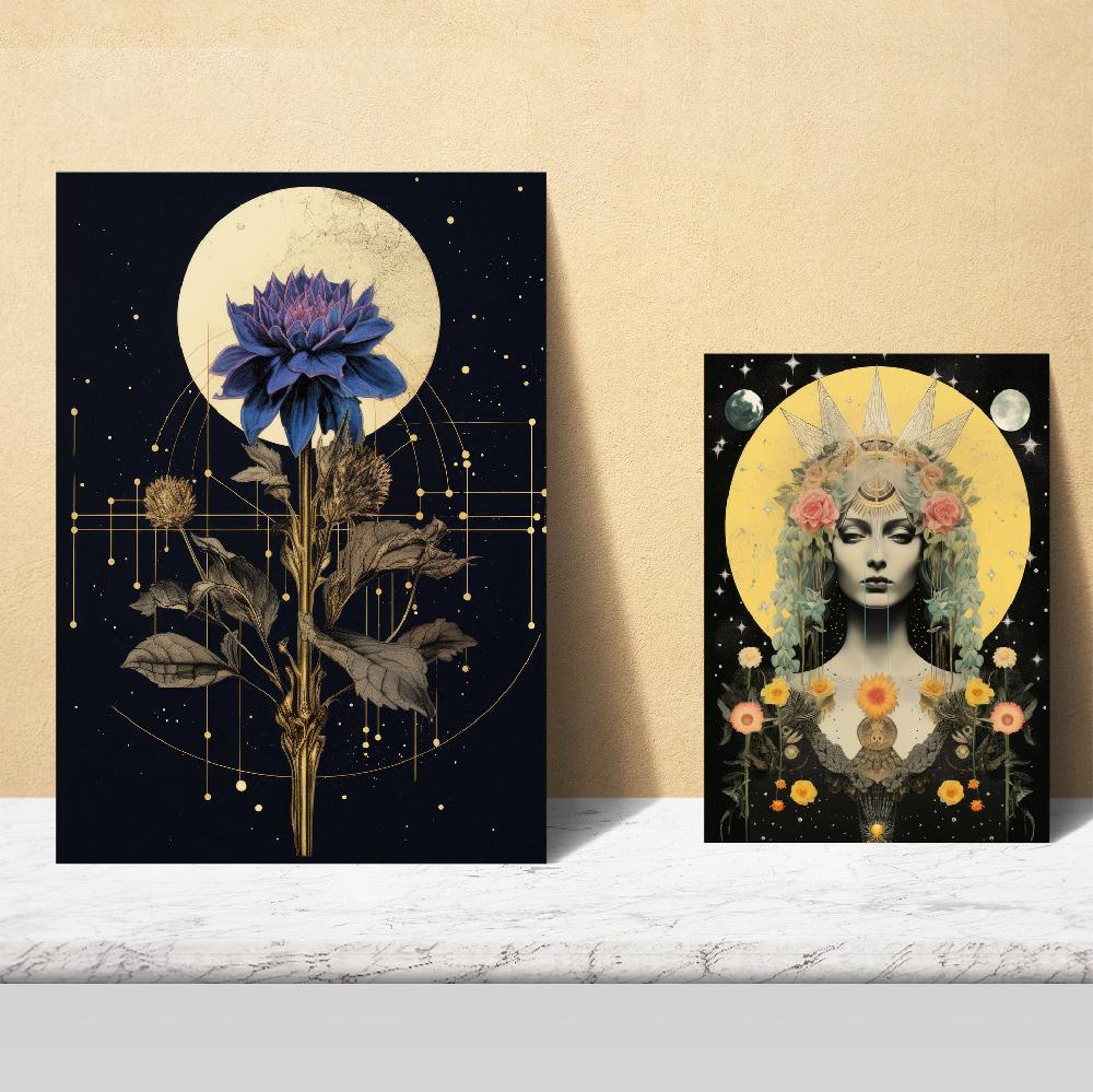 nacnic Collage surrealista estilo esoterico mistico estelar Oferta especial