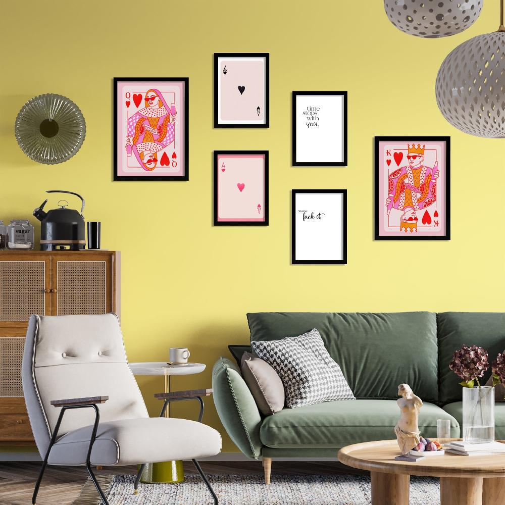 nacnic Illustraciones de arte moderno tonos rosas COMPRAR AHORA