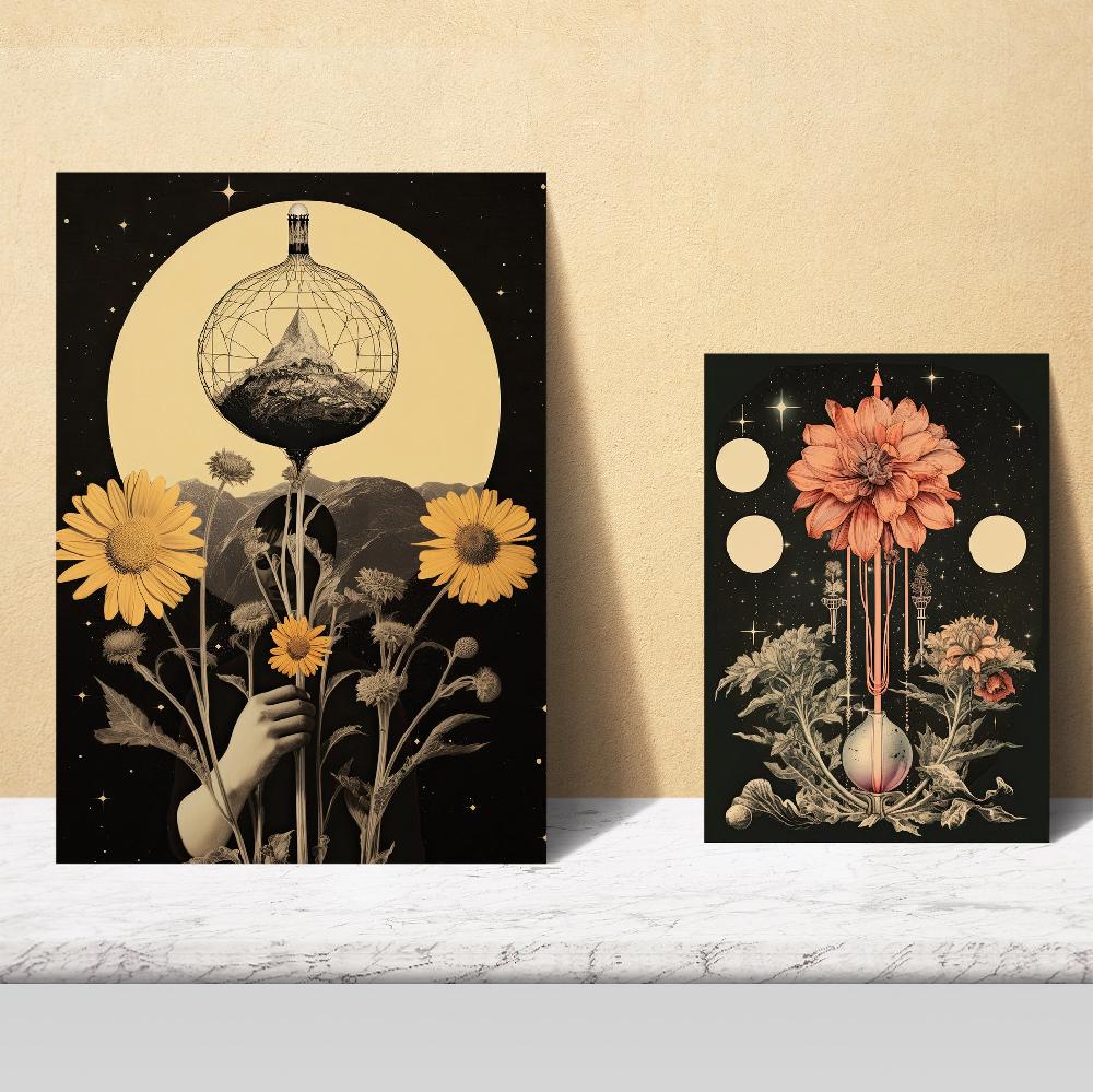 nacnic Collage surrealista estilo esoterico mistico tonos pastel Oferta especial de fábrica