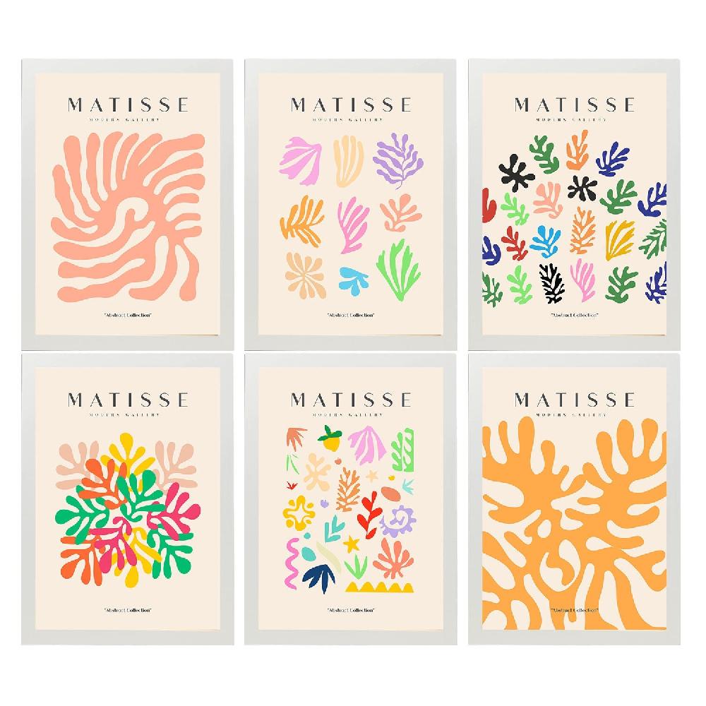 nacnic Nacnic Set de 6 Ilustraciones Artísticas de Matisse Modelo Vegetación en Laminas Promoción trimestral