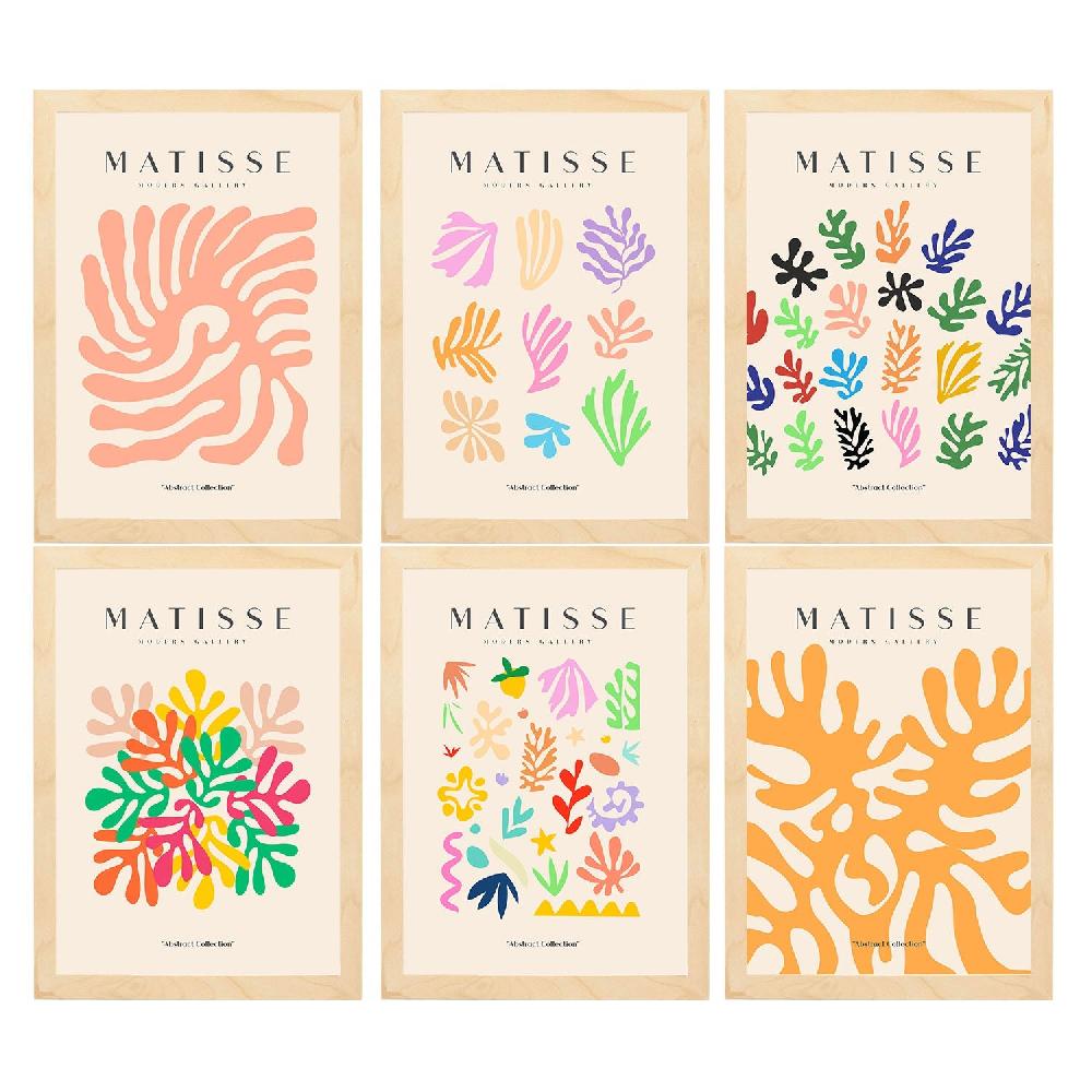 nacnic Nacnic Set de 6 Ilustraciones Artísticas de Matisse Modelo Vegetación en Laminas Promoción trimestral