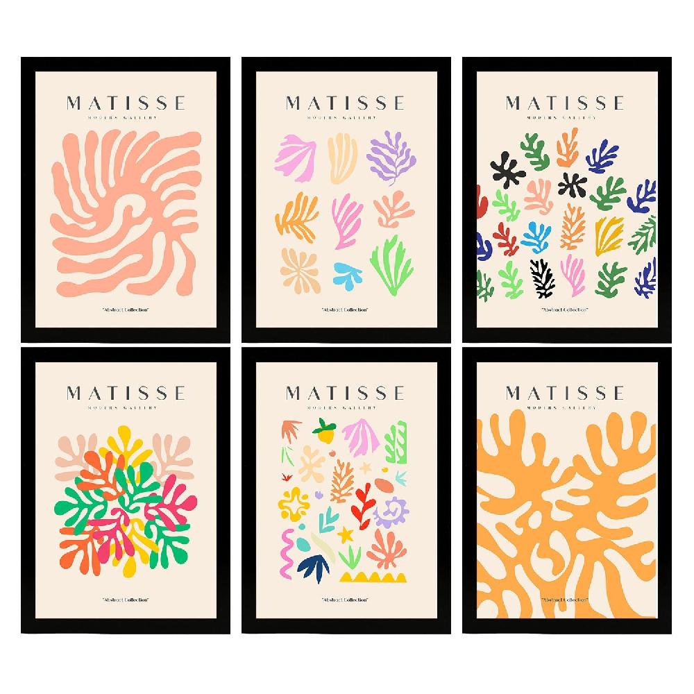 nacnic Nacnic Set de 6 Ilustraciones Artísticas de Matisse Modelo Vegetación en Laminas Promoción trimestral