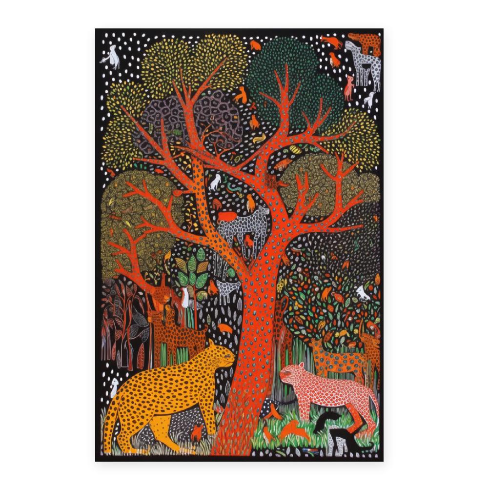 nacnic Poster de Yayoi Kusama "Animales An" Tienda de fábrica