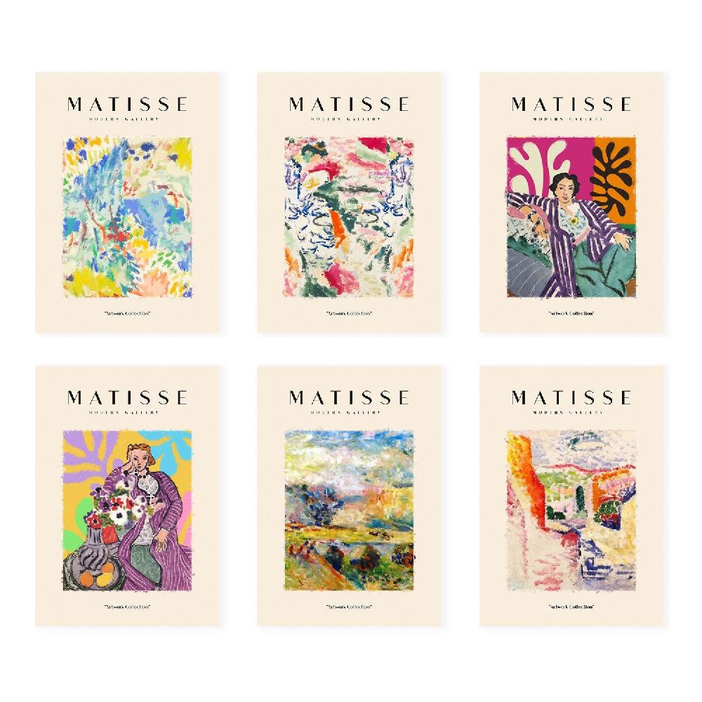 nacnic Nacnic Set de 6 Láminas Artísticas Matisse Modelo Pueblos
