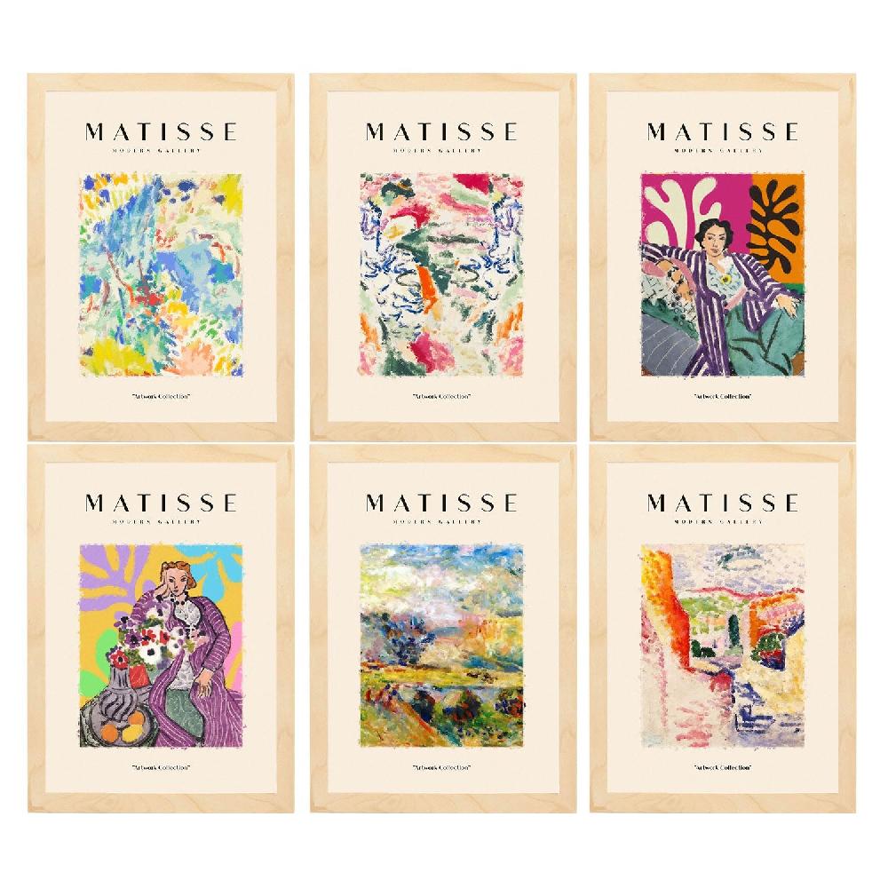 nacnic Nacnic Set de 6 Láminas Artísticas Matisse Modelo Pueblos Descuento por venta flash