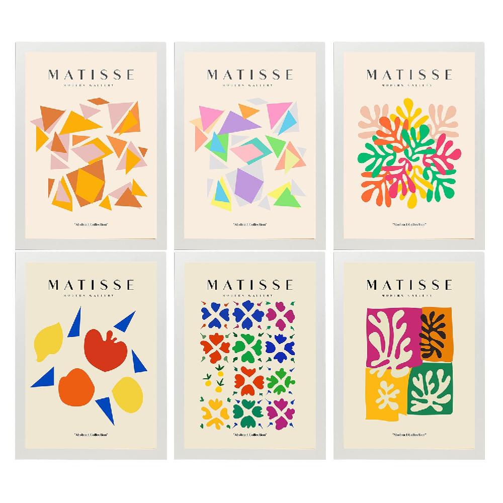 nacnic Nacnic Set de 6 Láminas Artísticas Abstractas de Matisse para Decoración de Interiores Ofertas especiales