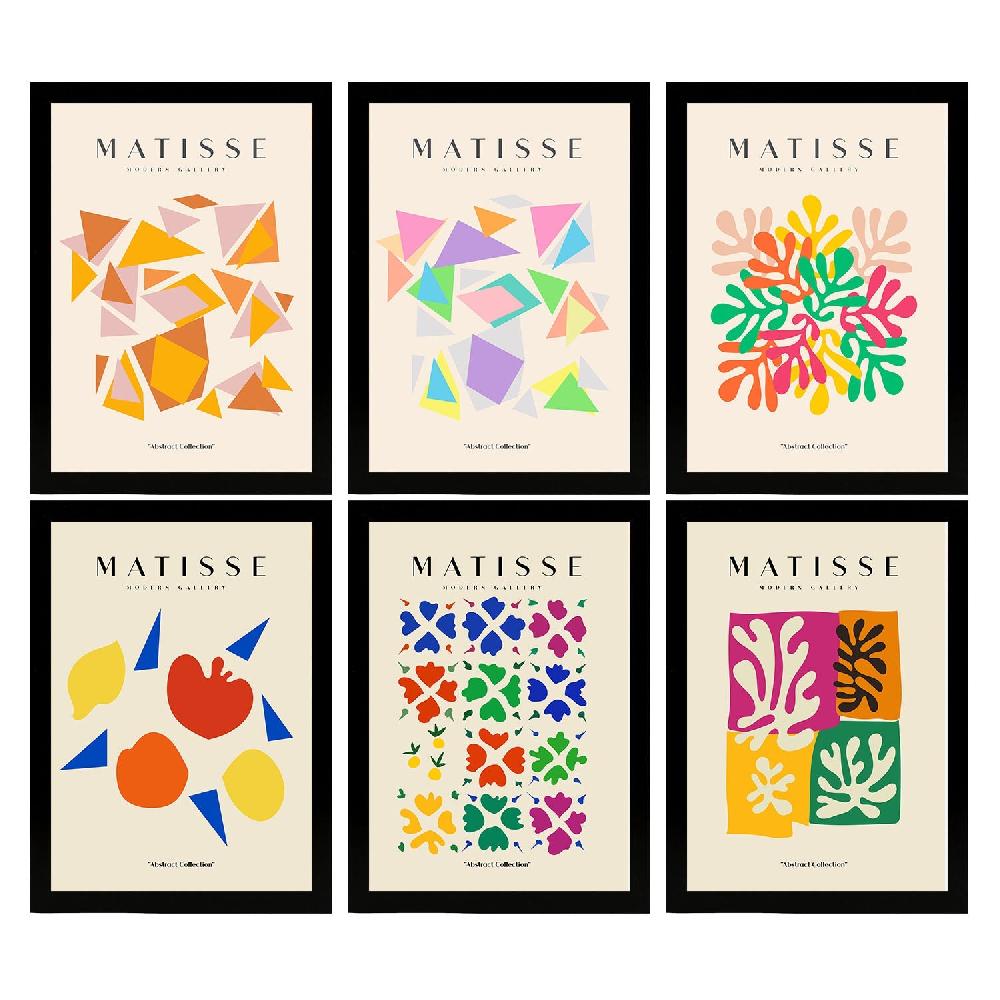 nacnic Nacnic Set de 6 Láminas Artísticas Abstractas de Matisse para Decoración de Interiores Ofertas especiales
