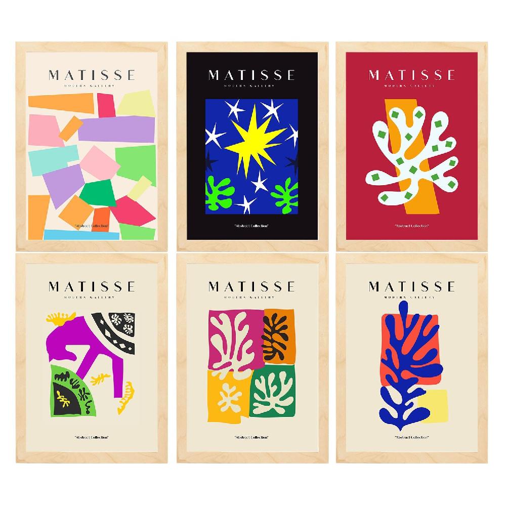nacnic Nacnic Set de 6 Láminas Artísticas de Matisse Modelo Provocativo en Diseño Moderno Rebajas de fin de temporada