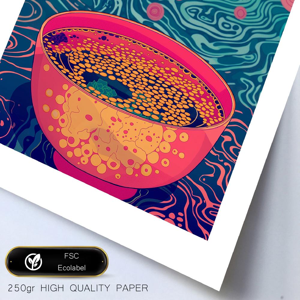 nacnic Yayoi Kusama wave and ramen japanise Outlet online